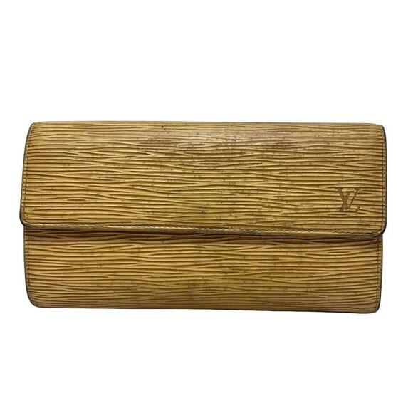 LOUIS VUITTON Pochette Porte Monnaie Credit M63579 Jaune Epi - - Picture 1 of 7